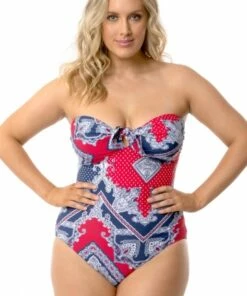 Seafolly Bandana Bay DD Cup Tie One Piece Chilli Red