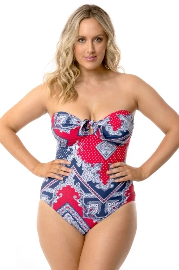 Seafolly Bandana Bay DD Cup Tie One Piece Chilli Red 1 Seafolly Bandana Bay DD Cup Tie One Piece Chilli Red