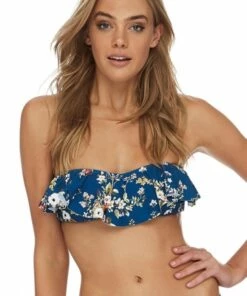Sunseeker La Boheme Ruffle Bandeau Bra Arctic