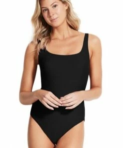 Milea Mini Rib C/D Cup Tank One Piece Fuchsia -Cheap Swimweargalore Store 1277cd blk