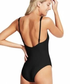 Milea Mini Rib C/D Cup Tank One Piece Fuchsia -Cheap Swimweargalore Store 1277cd blk 1 1