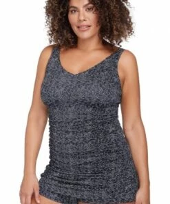 Artesands Zig Zag Raphael E/F Cup Boyleg One Piece Black