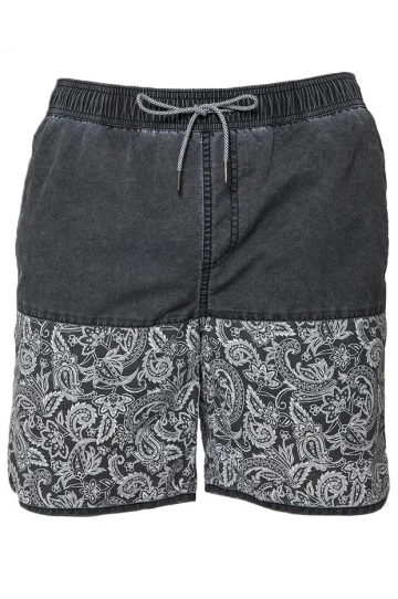 Coast Mens Floral Paisley Boardshort Black 1 Coast Mens Floral Paisley Boardshort Black