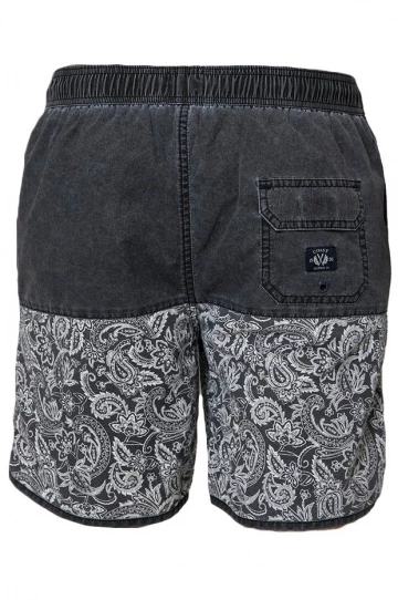 Coast Mens Floral Paisley Boardshort Black 2 Coast Mens Floral Paisley Boardshort Black - Image 2