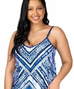 24th & Ocean Bay Breeze Tankini Separate Indigo
