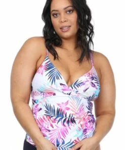 24th & Ocean Island Fever Tankini Separate White