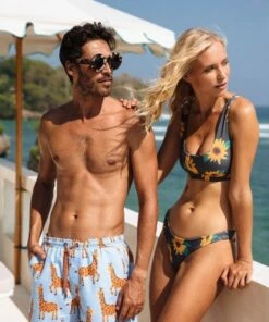 Skwosh Long Neck Swim Short Chambray -Cheap Swimweargalore Store 2v9a3839