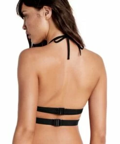 Seafolly Active Halter Black -Cheap Swimweargalore Store 30645 058 black 40357 058 black back