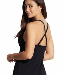 Seafolly DD Cup Tankini Separate Black -Cheap Swimweargalore Store 31212dd 065 black 40145 065 black 3