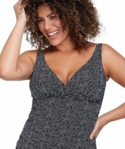 Artesands Zig Zag Delacroix Tankini Separate Black