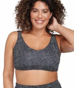 Artesands Zig Zag Raphael E/F Cup Bra Black