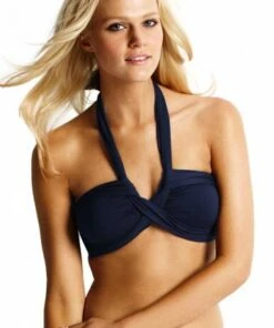 Seafolly Bandeau Top Black -Cheap Swimweargalore Store 3816 indigo s1