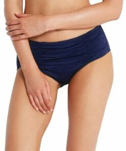 Seafolly Gathered Front Retro Pant Indigo
