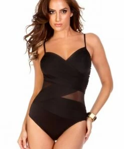 Miraclesuit Net Work Mystify One Piece Black