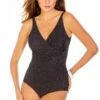 Miraclesuit Pin Point Oceanus DD Cup One Piece Black