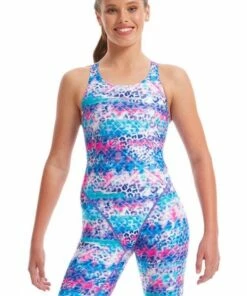 Amanzi Angel Dust Kneelength One Piece Purple/Pink