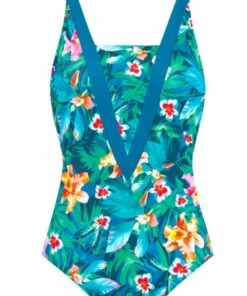Amoena Mauritius V Front One Piece Teal