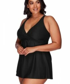 Artesands Hues Delacroix Swim Dress Black -Cheap Swimweargalore Store art1723p artesands delacroix swim dress 2 1