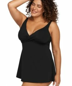Artesands Hues Delacroix Swim Dress Black -Cheap Swimweargalore Store art1723p.001 artesands delacroix swim dress side 1