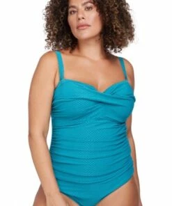 Artesands Rhapsody Botticelli Bandeau One Piece Teal -Cheap Swimweargalore Store art1724ry.460 artesands rhapsody botticelli bandeau one piece 1
