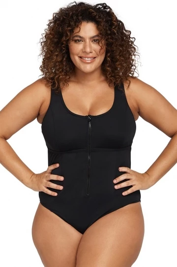 Artesands Natare Fuseli Zip Front One Piece Black 1 Artesands Natare Fuseli Zip Front One Piece Black
