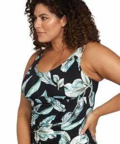 Artesands Figaro Raphael E/F Cup Tankini Separate Black -Cheap Swimweargalore Store art3726fg artesands figaro raphael e f cup tankini separate side