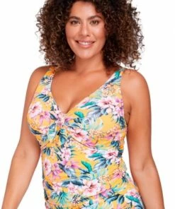 Artesands Tropo'logical Cezanne D/DD Cup Tankini Separate Yellow