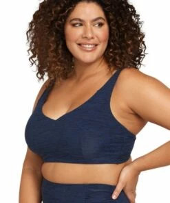 Artesands Melange Raphael E/F Cup Bra Navy -Cheap Swimweargalore Store art3777md.440 artesands melange raphael e f cup bra side