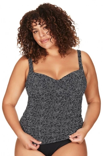 Artesands Zig Zag Boticelli Tankini Separate Black 1 Artesands Zig Zag Boticelli Tankini Separate Black