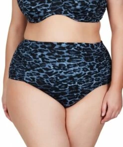 Artesands Le Blu Animale Ruched Hi Waist Pant Blue