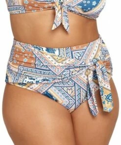 Artesands La Rambla Hayes Tie High Waist Pant Sapphire