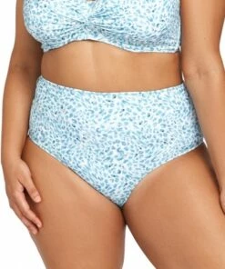 Artesands Figaro Reversible High Waist Pant Blue -Cheap Swimweargalore Store art4810fg.400 artesands figaro reversible high waist pant front1