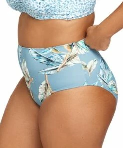 Artesands Figaro Reversible High Waist Pant Blue -Cheap Swimweargalore Store art4810fg.400 artesands figaro reversible high waist pant side2 1