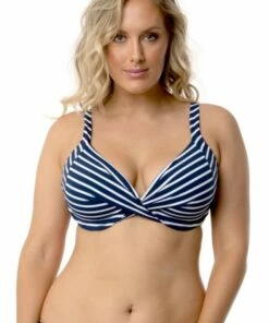 Baku Portofino D/DD Cup Moulded Bra Navy/White
