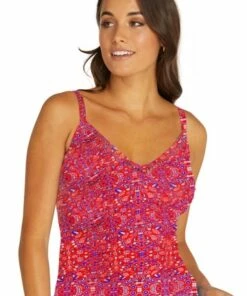 Baku Kalamata D/E Cup Underwire Tankini Separate Ruby
