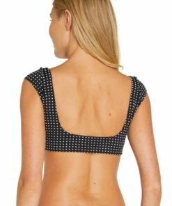 Baku Spotacular B/C Cup Cap Sleeve Bra Black -Cheap Swimweargalore Store bakb436spt.001 baku spotacular b c cup cap sleeve bra back 1