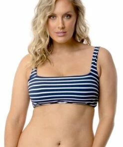 Baku Portofino B/D Cup Square Bralette Navy/White