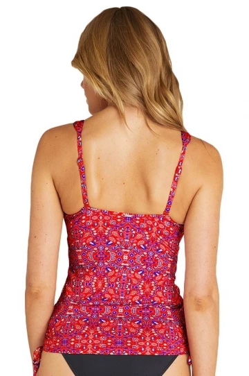 Baku Kalamata Longline Ladder Lace Tankini Separate Ruby 2 Baku Kalamata Longline Ladder Lace Tankini Separate Ruby - Image 2