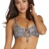 Baku Kamala Lace Up Bra Sand