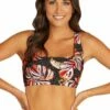 Baku Vatulele E/F Cup Square Neck Bra Black