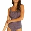 Baku Milan D/E Cup Square Neck One Piece Indigo