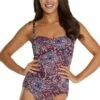 Baku Galapagos C/DD Cup Moulded Bandeau One Piece Sienna
