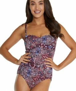 Baku Galapagos C/DD Cup Moulded Bandeau One Piece Sienna
