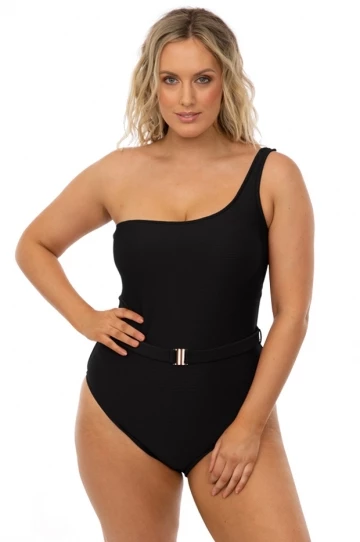 Baku Ribtide Asymmetrical One Piece Black 3 Baku Ribtide Asymmetrical One Piece Black - Image 3
