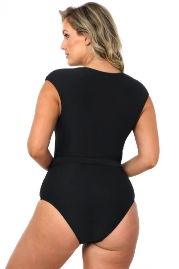 Baku Rococco Belted One Piece Nero 2 Baku Rococco Belted One Piece Nero - Image 2