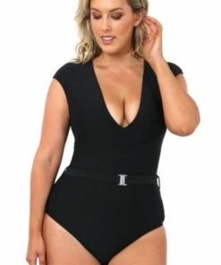 Baku Rococco Belted One Piece Nero
