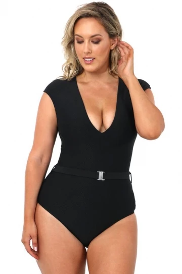 Baku Rococco Belted One Piece Nero 1 Baku Rococco Belted One Piece Nero