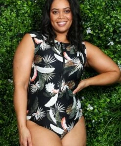 Baku Kailani Cap Sleeve Zip Sunsuit Black 11 Baku Kailani Cap Sleeve Zip Sunsuit Black -Cheap Swimweargalore Store baku kailani cap sleeve sunsuit2