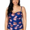 Baku Sakura D/DD Cup Bandeau One Piece Indigo