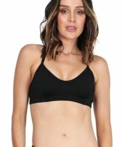 BASE Swim Sports Crop Black